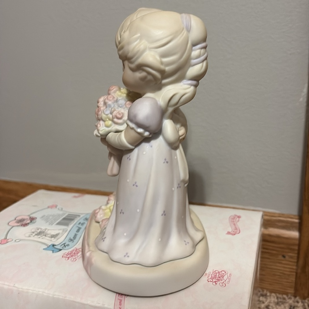 Vintage precious moments Wedding love vows to always bloom figurine groom bride - Picture 3 of 7